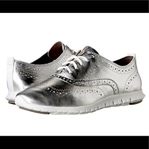 Cole Haan Grand Wingtip Oxford Metallic 10.5